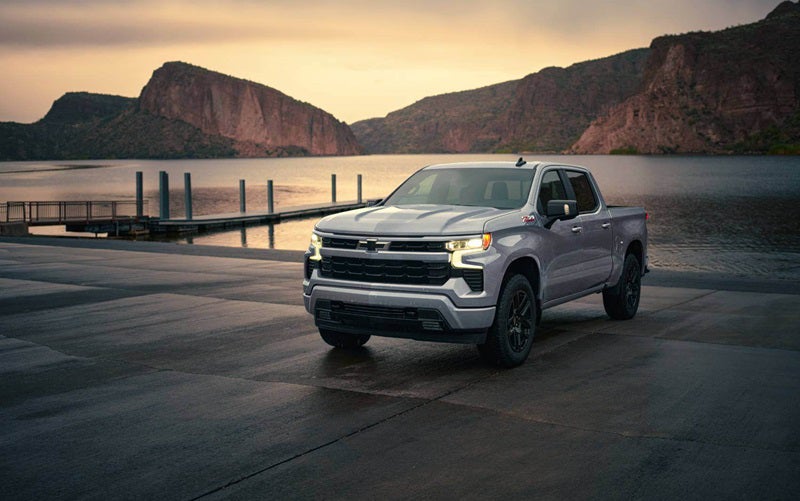 Chevrolet Silverado 1500 truck on dealership lot
